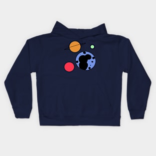 Cartoon planets Kids Hoodie